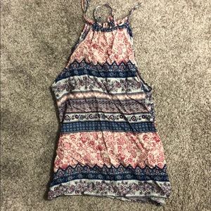 Tank top halter neck